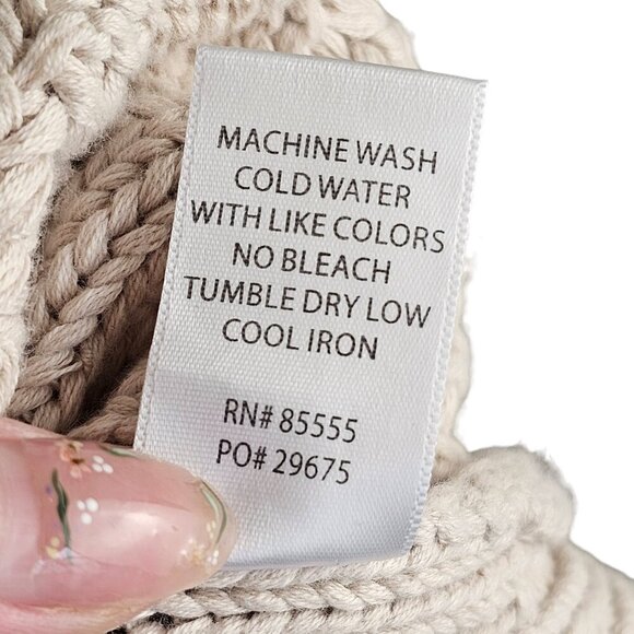 Pistola Kiran Oversized Cable Knit Sweater Vest Sz S - Picture 10 of 11